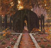 Santiago Rusinol Prats La Glorieta(Aranjuez) china oil painting reproduction